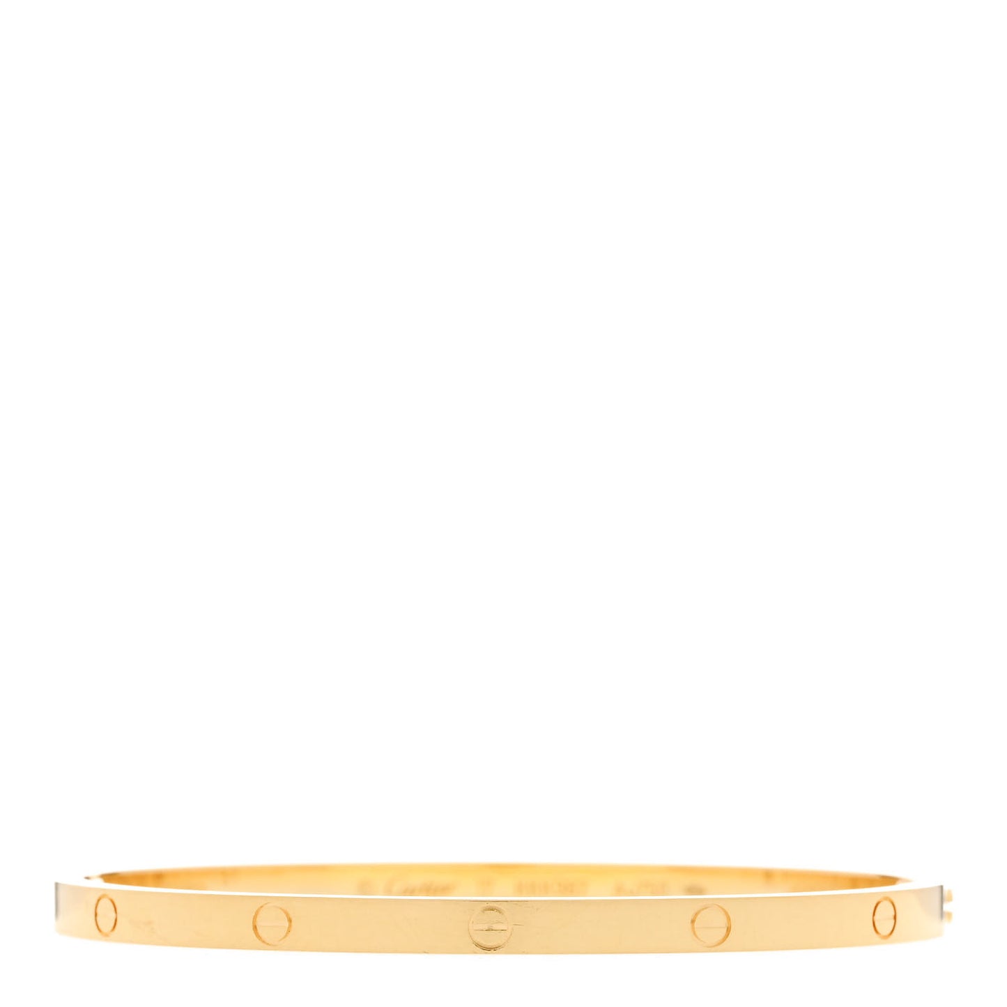 18K Yellow Gold Small LOVE Bracelet 17