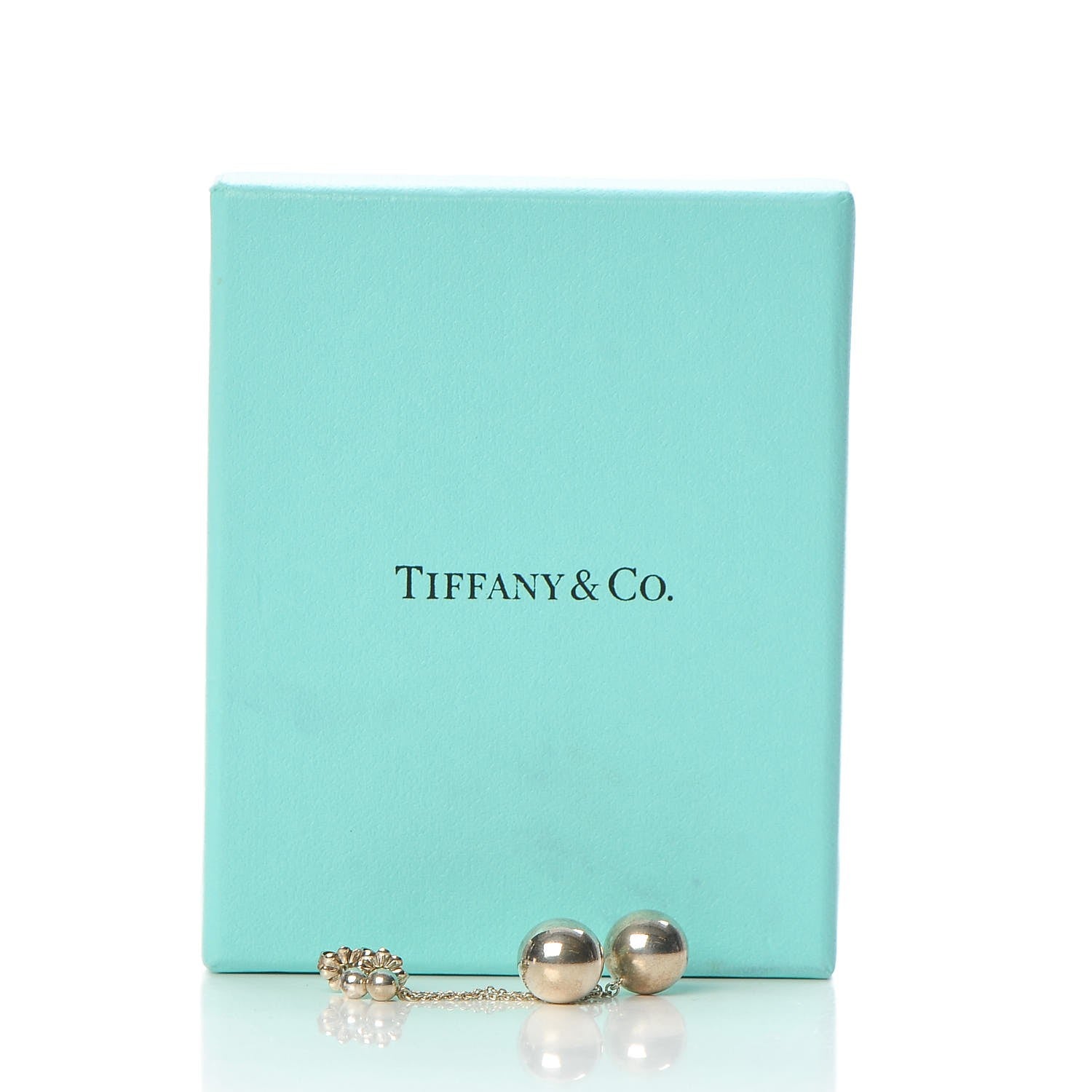 Tiffany Sterling Silver 10mm HardWear Ball Earrings 6 of 6