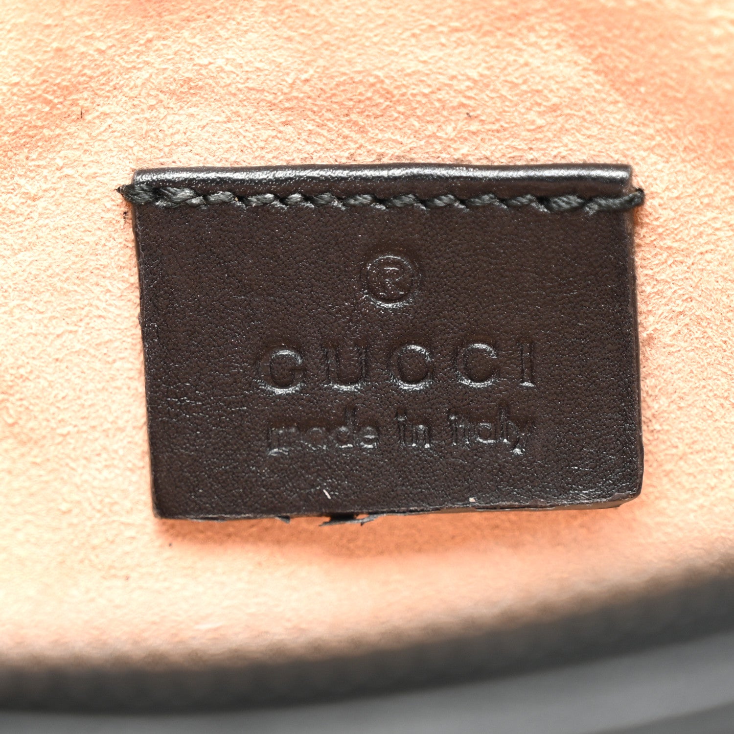 Gucci Calfskin Matelasse Mini GG Marmont Chain Bag Black 6 of 13