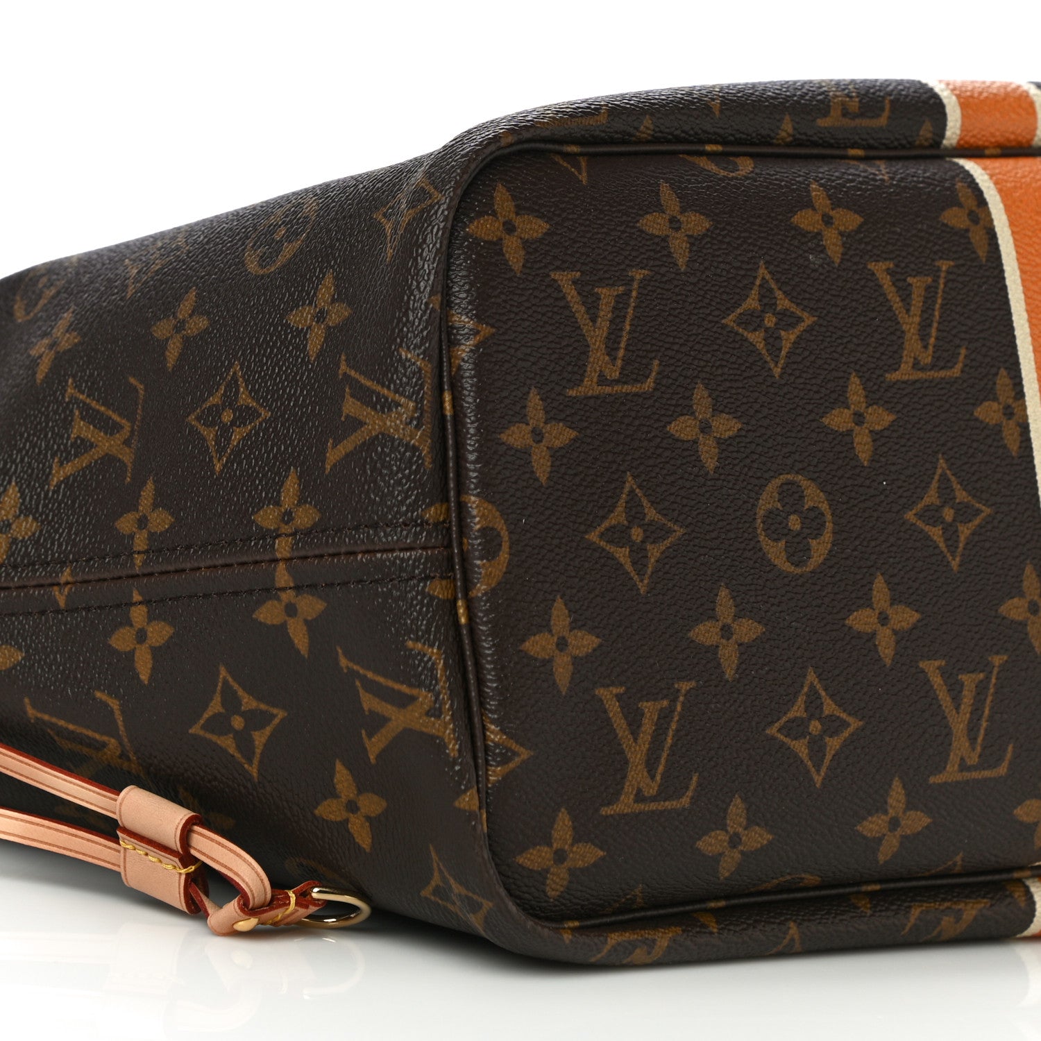 Louis Vuitton Monogram My LV Heritage Neverfull MM Orange and White 8 of 9