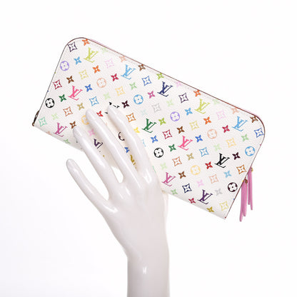 Louis Vuitton Monogram Multicolor Insolite Wallet White Litchi 2 of 6