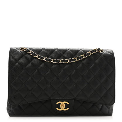 Chanel Caviar Quilted Maxi Double Flap Black 1 of 12