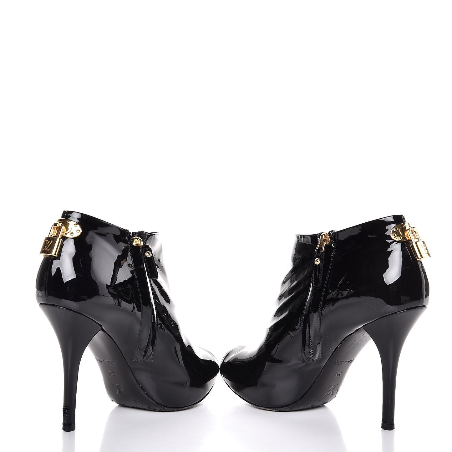 Patent Oh Really Ankle Boots 36 Black