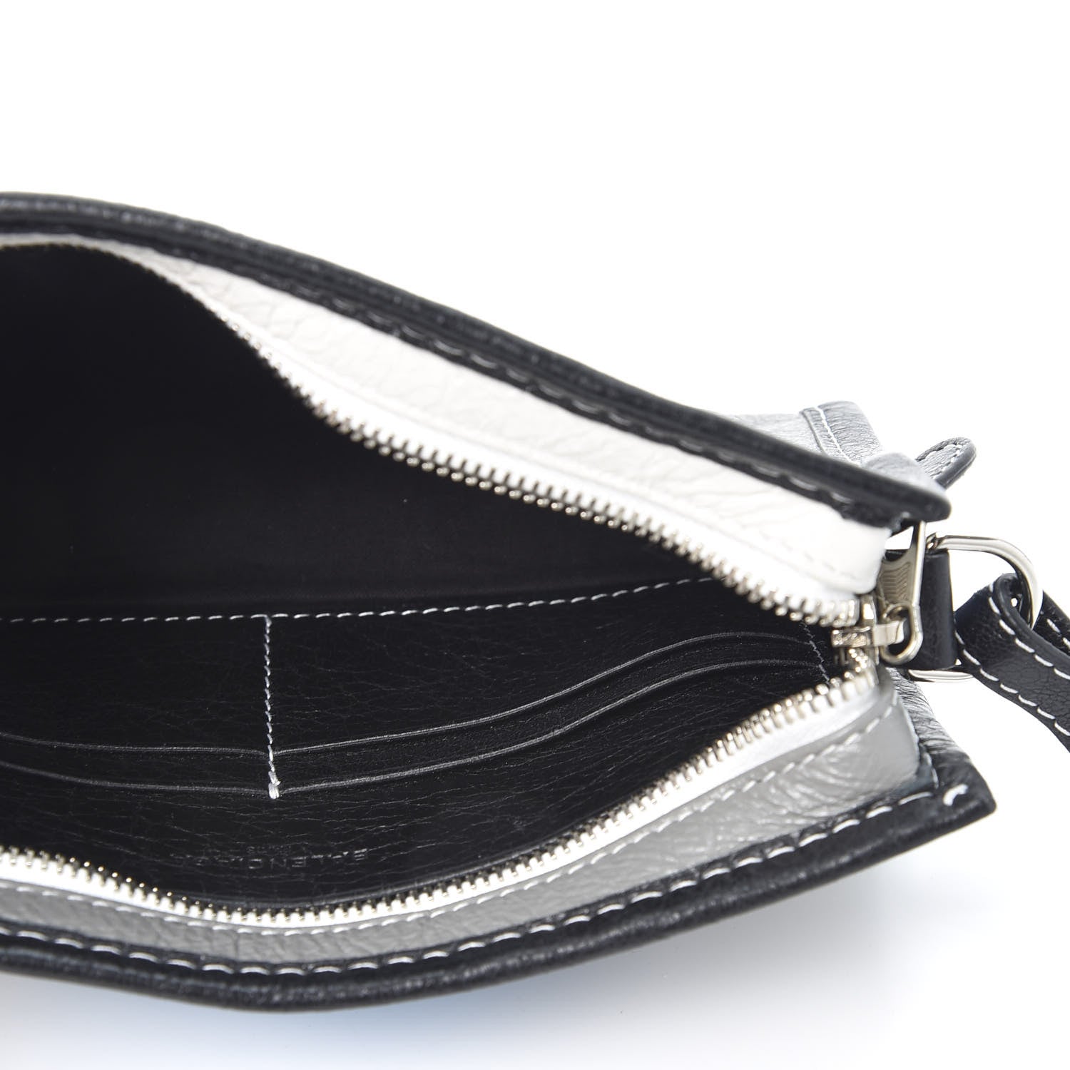 Balenciaga Veau Arena Multicolore Bazar Strap Clutch Bleu Gris White Black 4 of 8