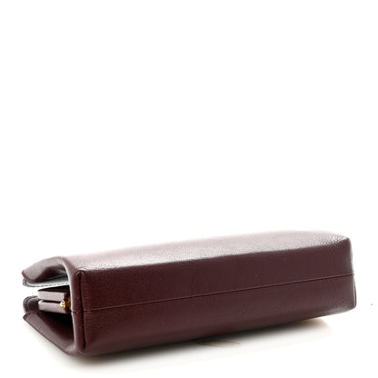 The Row Goatskin Amazon Clutch Burgundy 4 of 6
