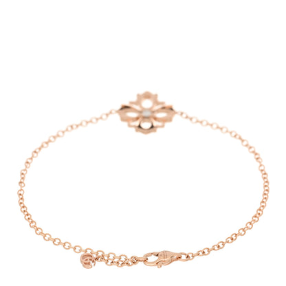Gucci 18K Rose Gold Diamond Flora Station Bracelet 2 of 4