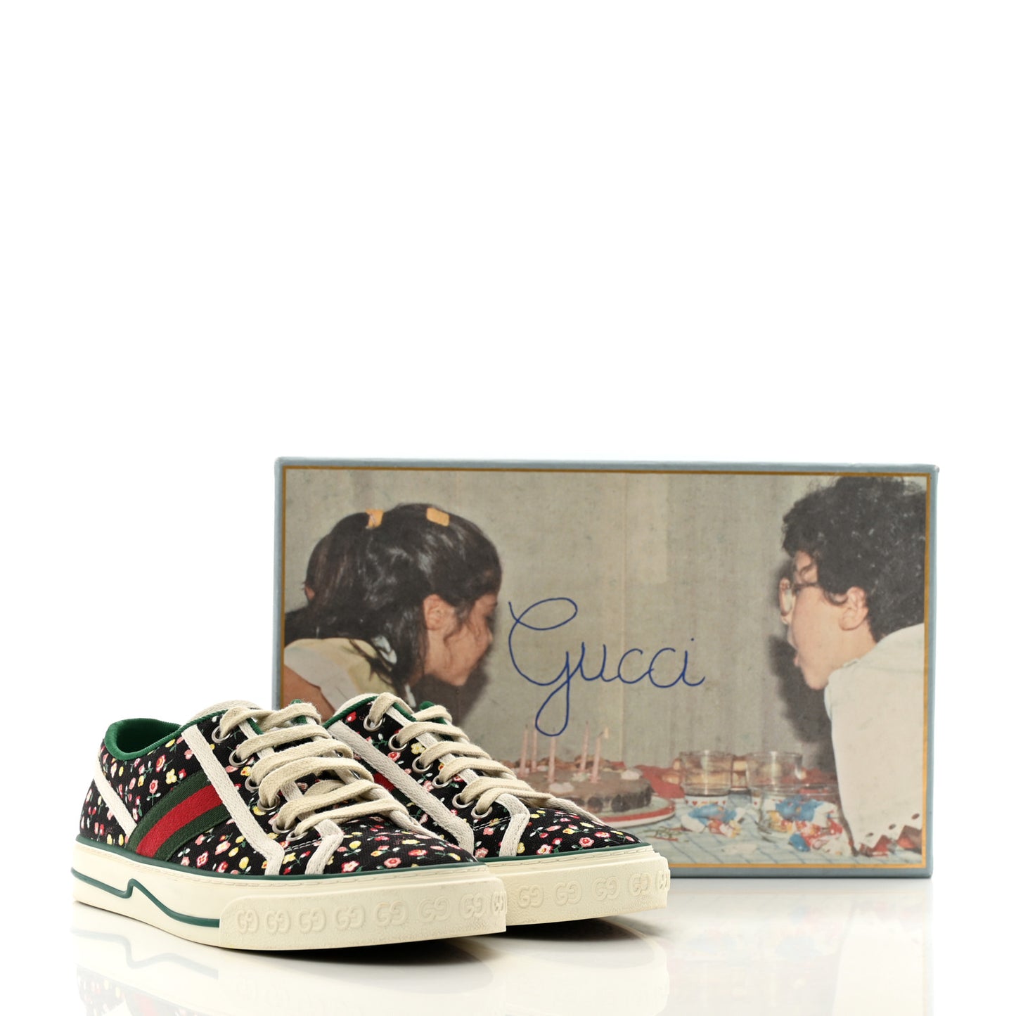 X LIBERTY OF LONDON Canvas Web Holly Print Womens 1977 Tennis Sneakers 37.5 Black Peach Mystic White