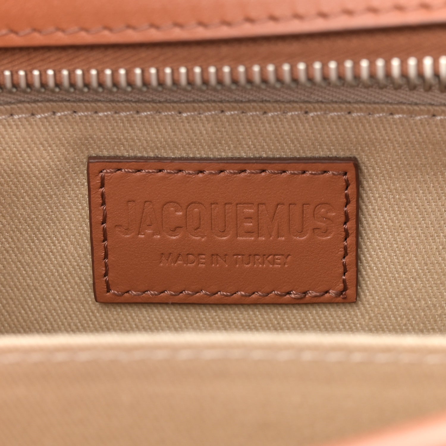 Jacquemus Smooth Calfskin Le Cuerda Horizontal Light Brown 6 of 9