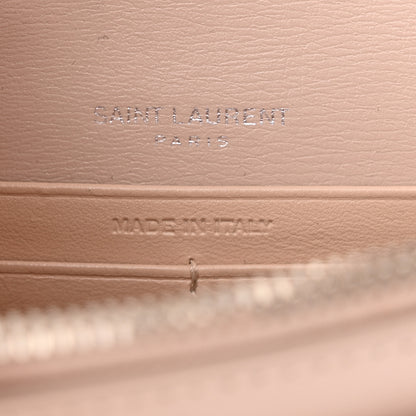 Saint Laurent Calfskin Monogram Sunset Top Handle Chain Wallet Light Pink 6 of 9