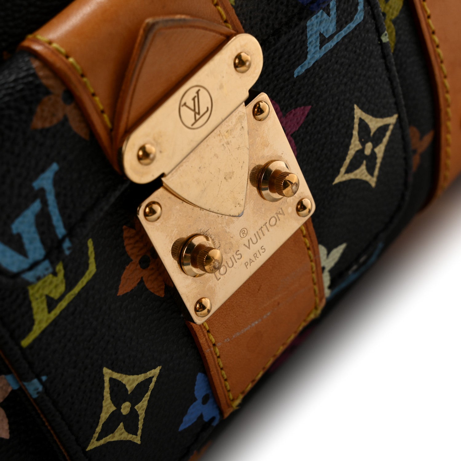 Louis Vuitton Monogram Multicolor Keepall 45 Black 10 of 15