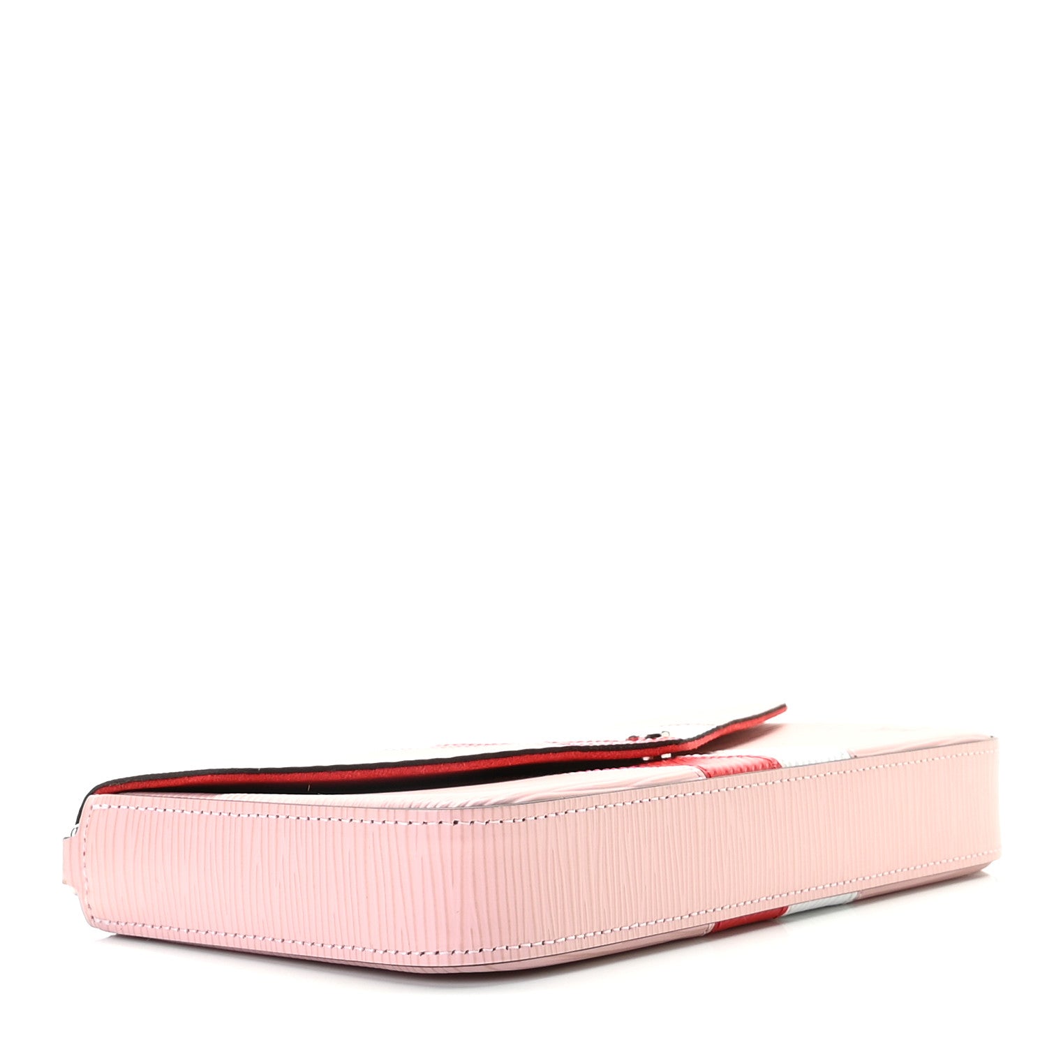 Louis Vuitton Epi Pochette Felicie Rose Ballerine Stripe 5 of 10