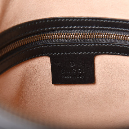 Gucci Calfskin Matelasse GG Marmont Flat Messenger Bag Black 6 of 11