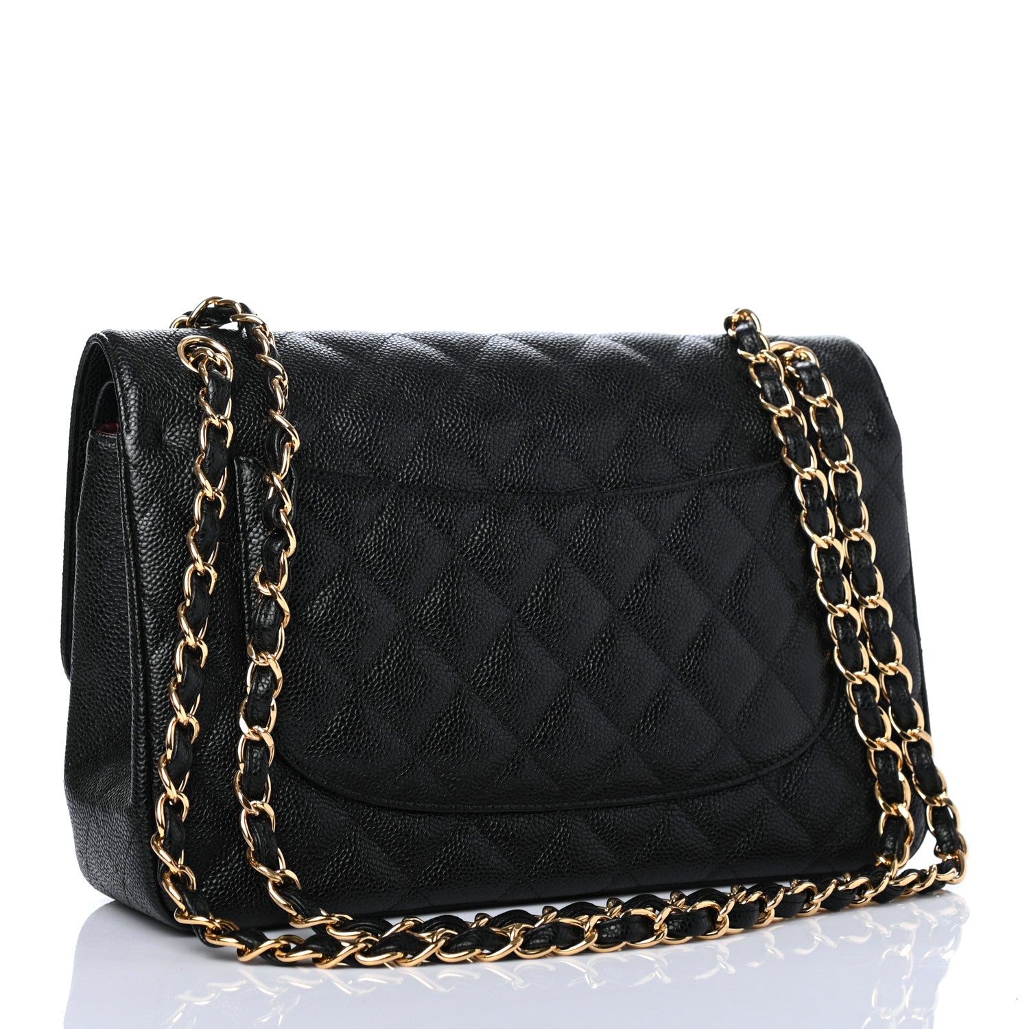 Chanel Caviar Quilted Jumbo Double Flap Black 2 of 4