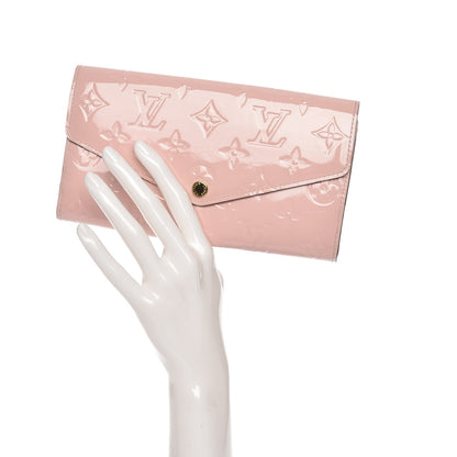 Louis Vuitton Vernis Sarah Wallet NM Rose Ballerine 2 of 7