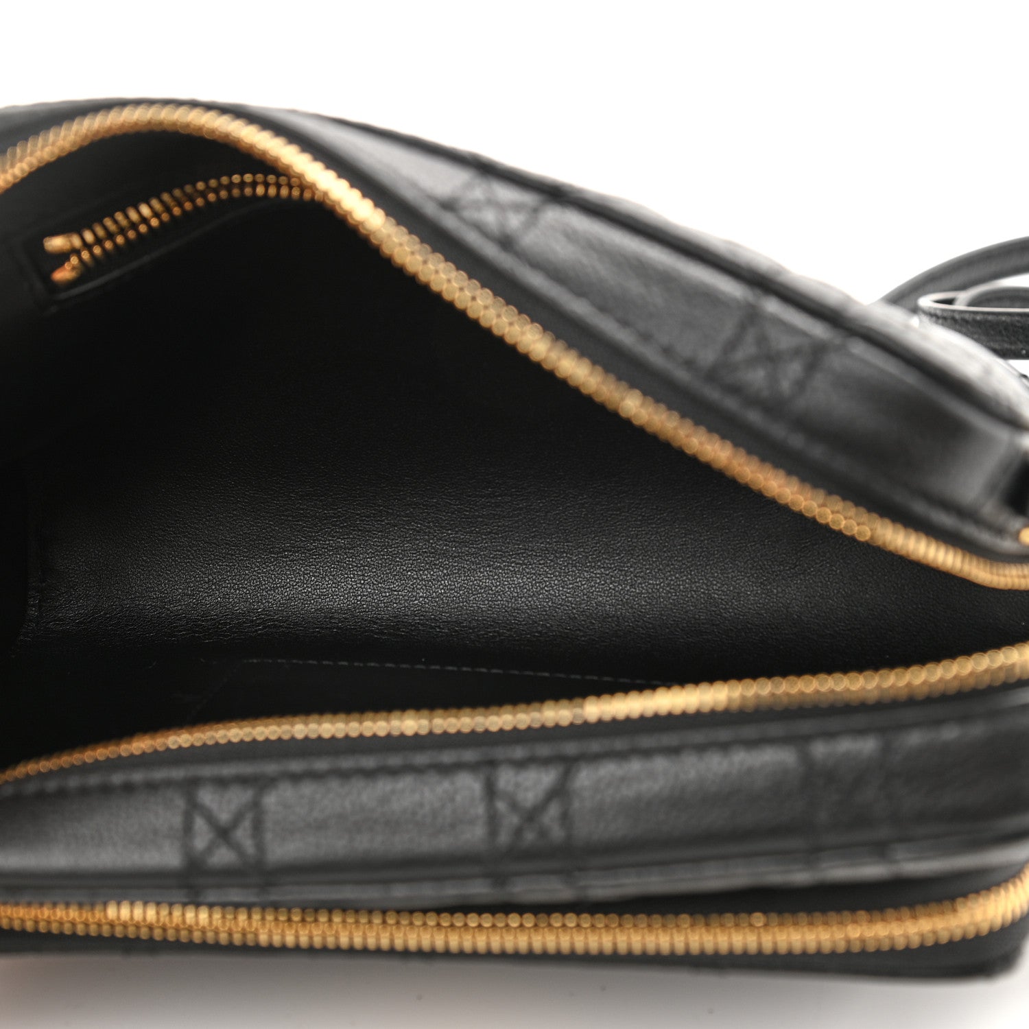 Christian Dior Supple Calfskin Caro Double Pouch Black 5 of 10