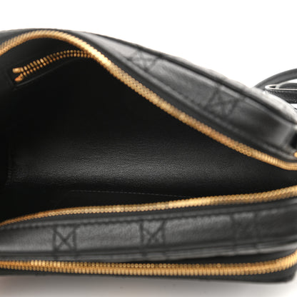 Christian Dior Supple Calfskin Caro Double Pouch Black 5 of 10