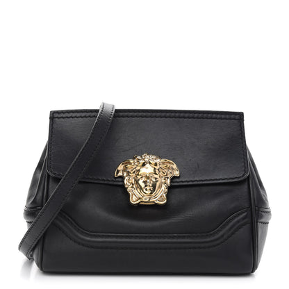 Versace Calfskin Medium Palazzo Empire Crossbody Bag Black 1 of 10