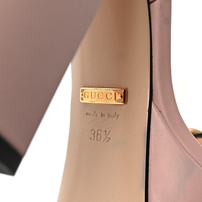 Gucci Galassia GG Marmont Ankle Wrap 30/115mm Platform Sandals 36.5 Perfect Pink 7 of 8