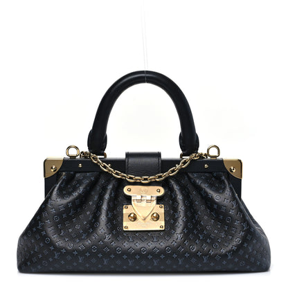 Louis Vuitton Calfskin Nanogram Embossed Clutch Black 1 of 9