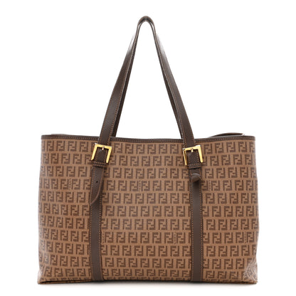 Fendi Zucchino Spalmati Vitello Tote Nocciola Castagna 1 of 13
