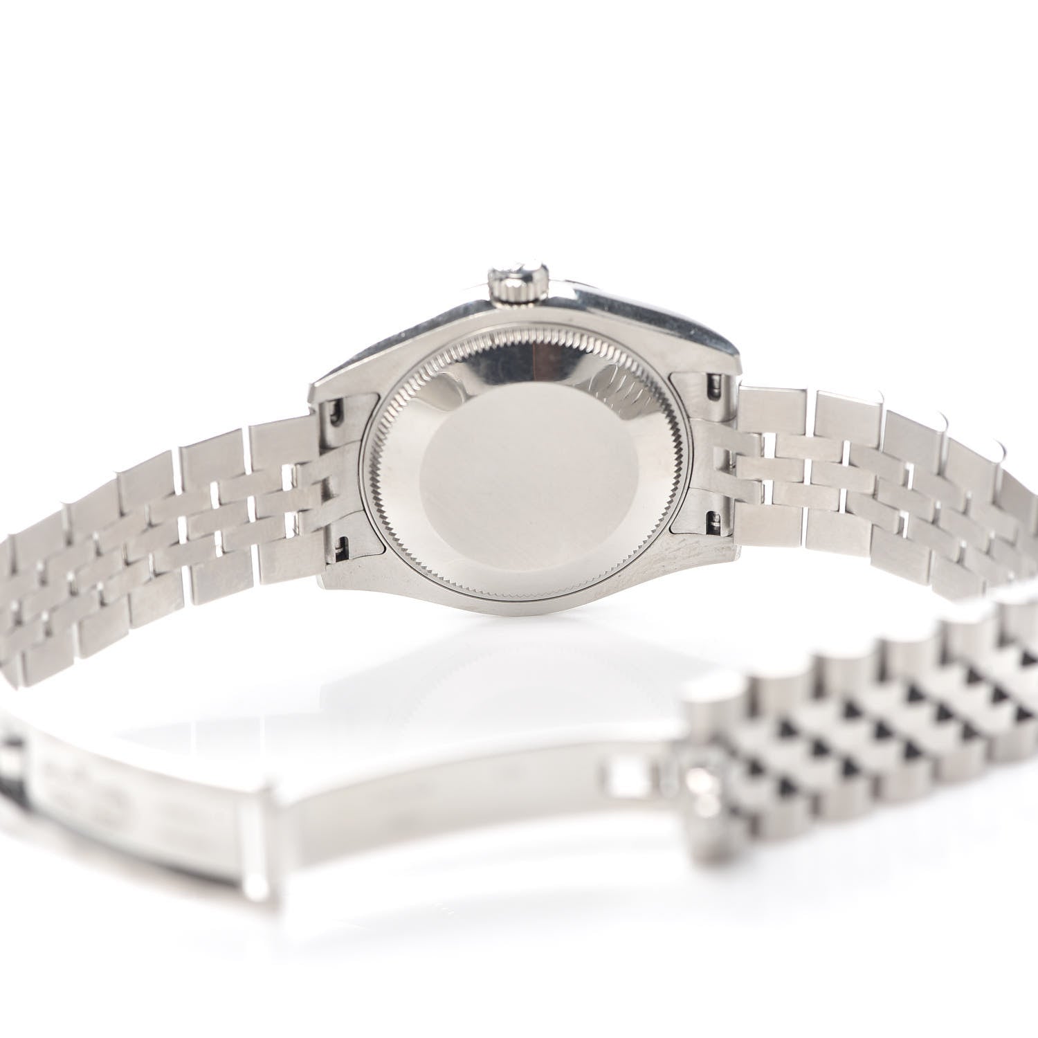 Rolex Stainless Steel 18K White Gold Diamond Black Mother of Pearl 31mm Oyster Perpetual Datejust Watch 178274 7 of 8