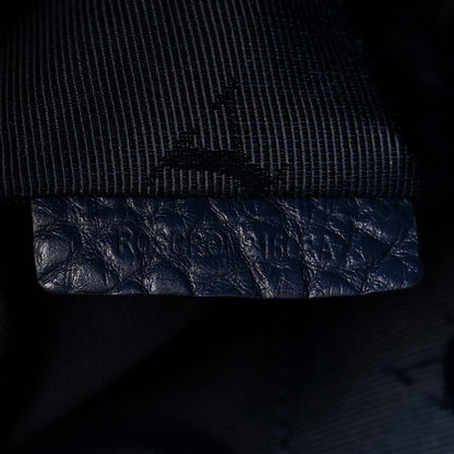 Burberry Heritage Grain Check Embossed Medium Dewsbury Tote Blue Carbon 8 of 17