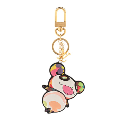 Louis Vuitton LV x TM Cowhide Monogram Superflat Panda Key Ring Bag Charm Multicolor 1 of 4