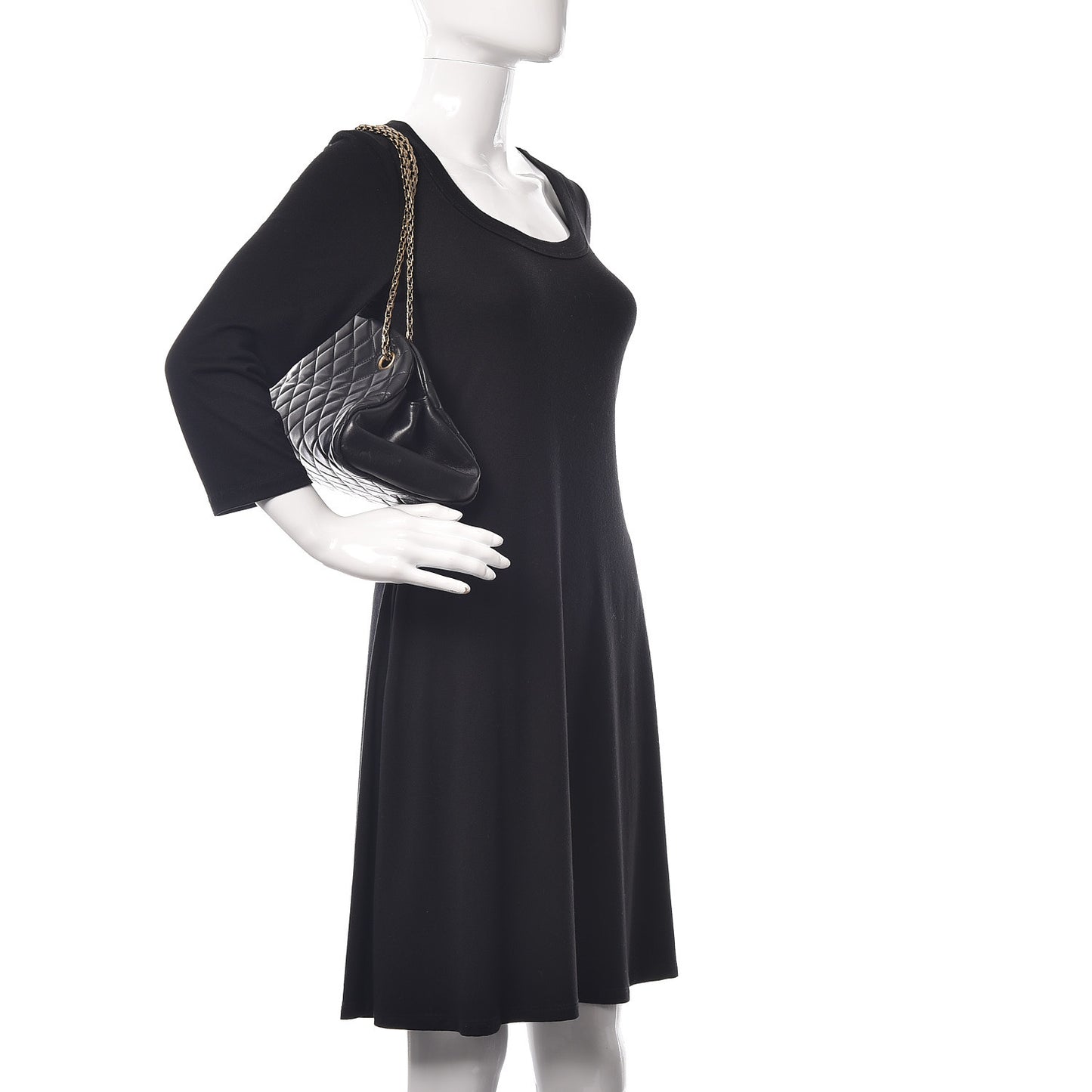 Lambskin Quilted Medium Just Mademoiselle Black