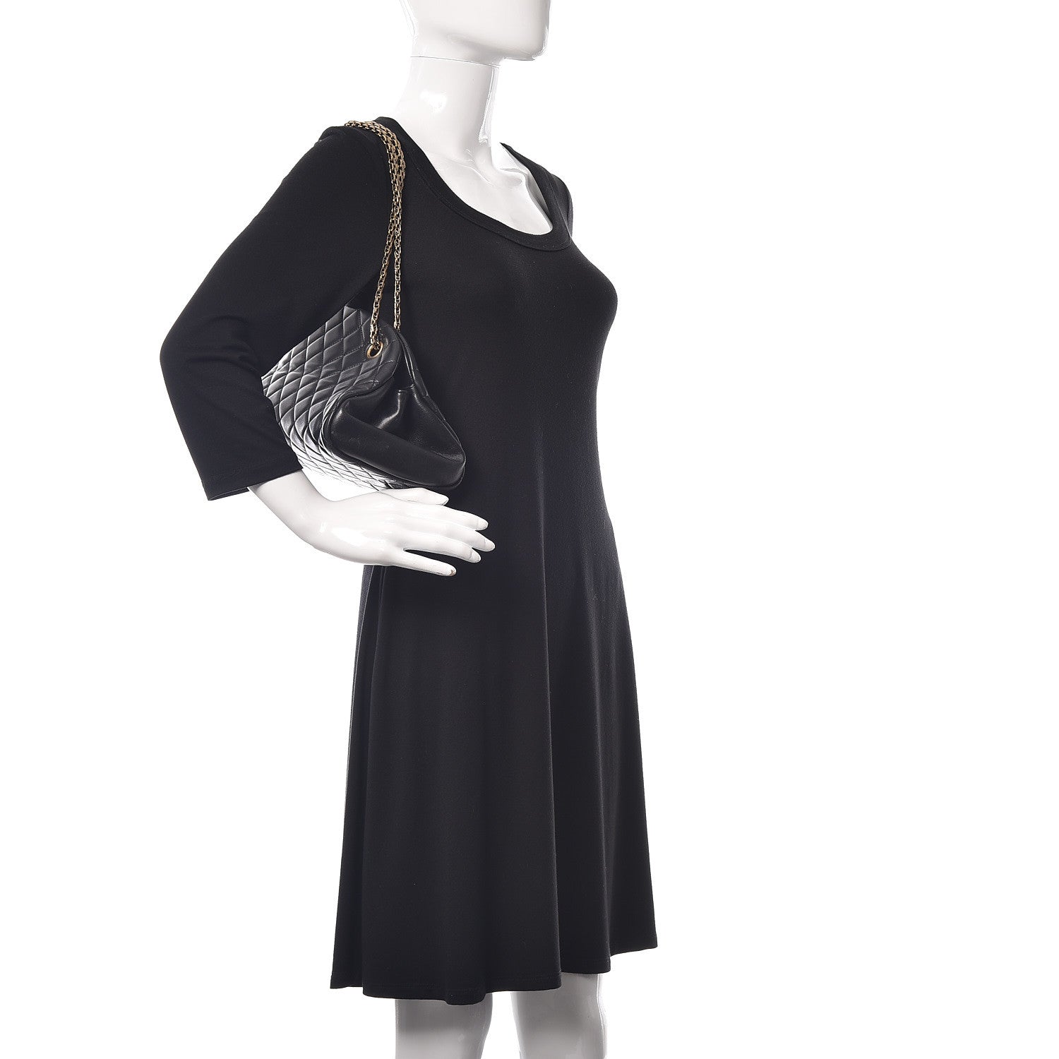 Chanel Lambskin Quilted Medium Just Mademoiselle Black 2 of 10