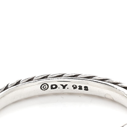 David Yurman Sterling Silver Stackable Cable Ring 51 5.75 4 of 4