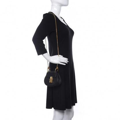 Chloe Grained Lambskin Nano Drew Shoulder Bag Black 2 of 9