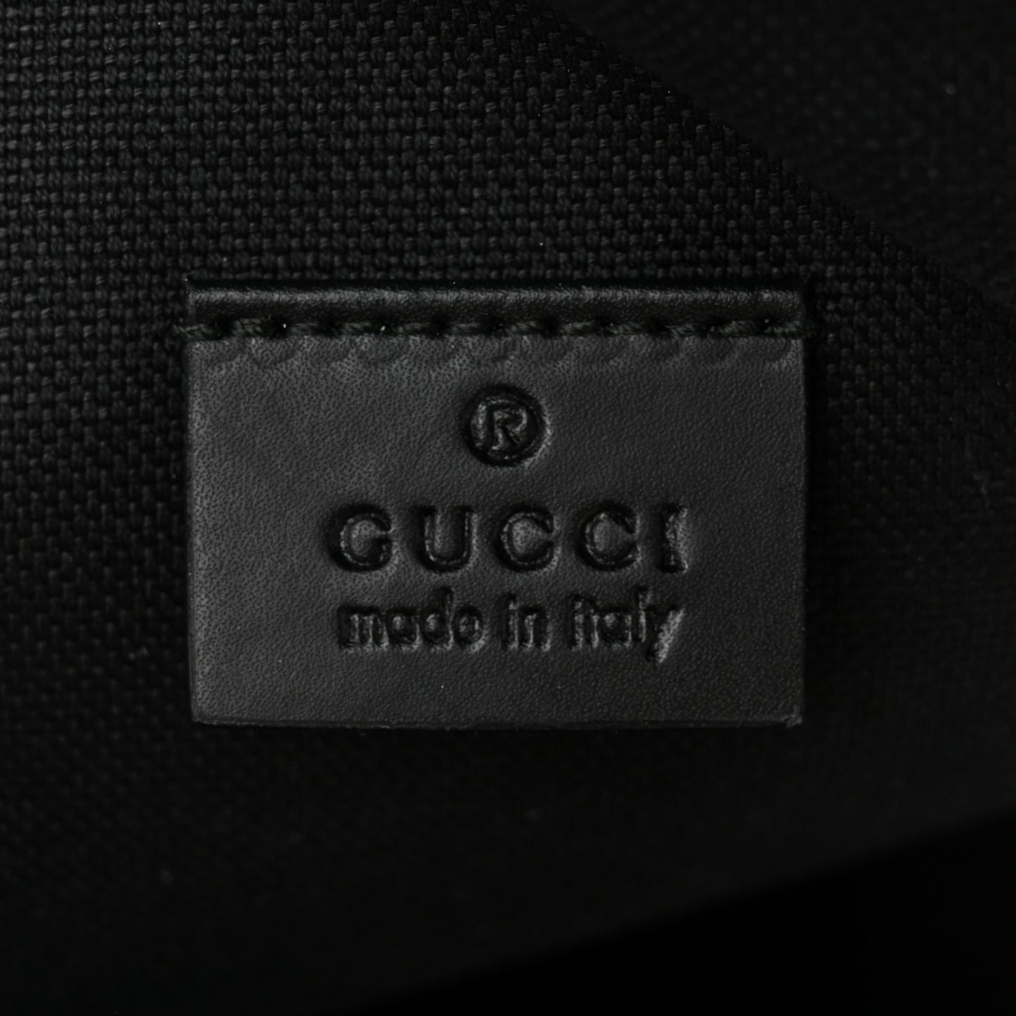 GG Supreme Monogram Web Belt Bag Black Grey
