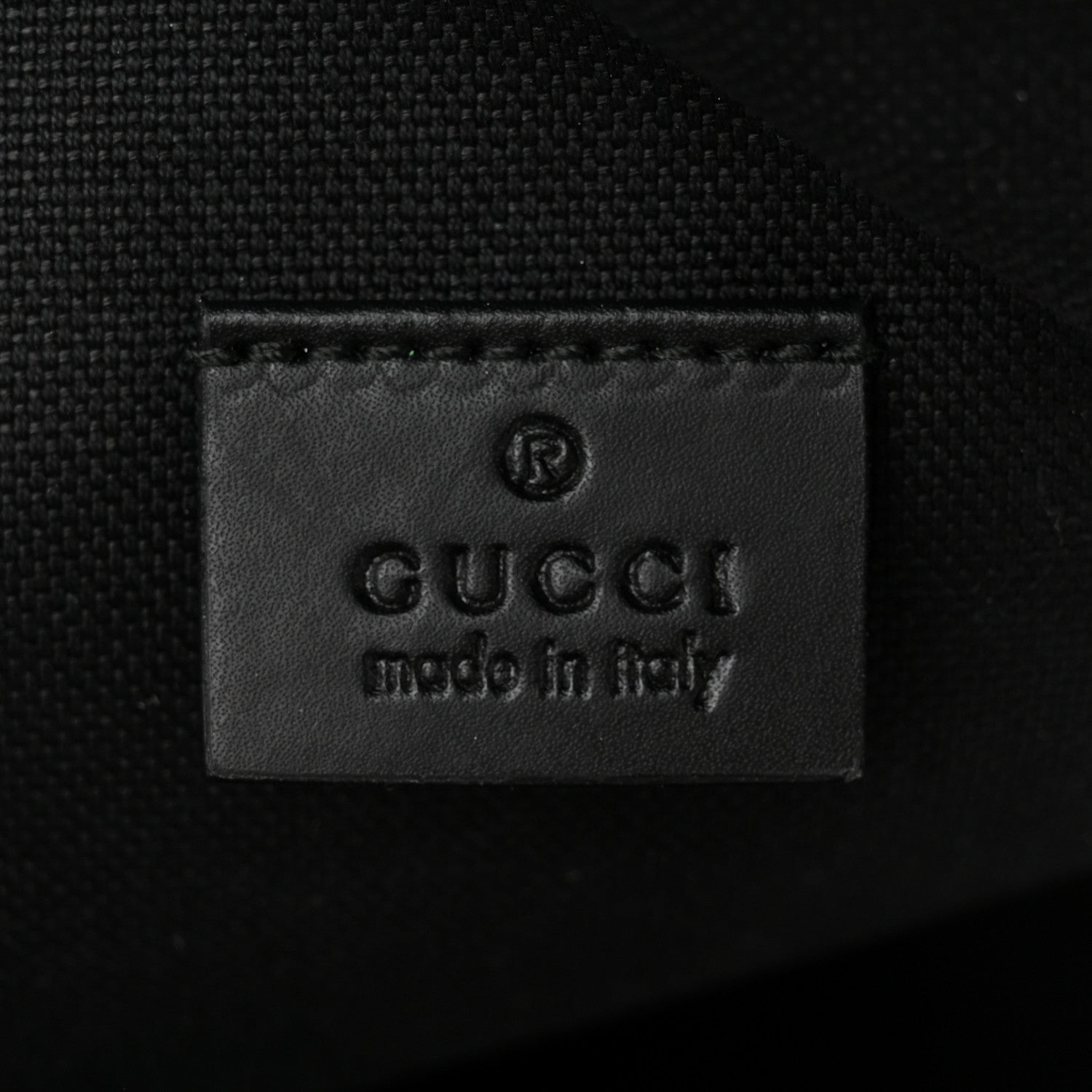 Gucci GG Supreme Monogram Web Belt Bag Black Grey 6 of 12