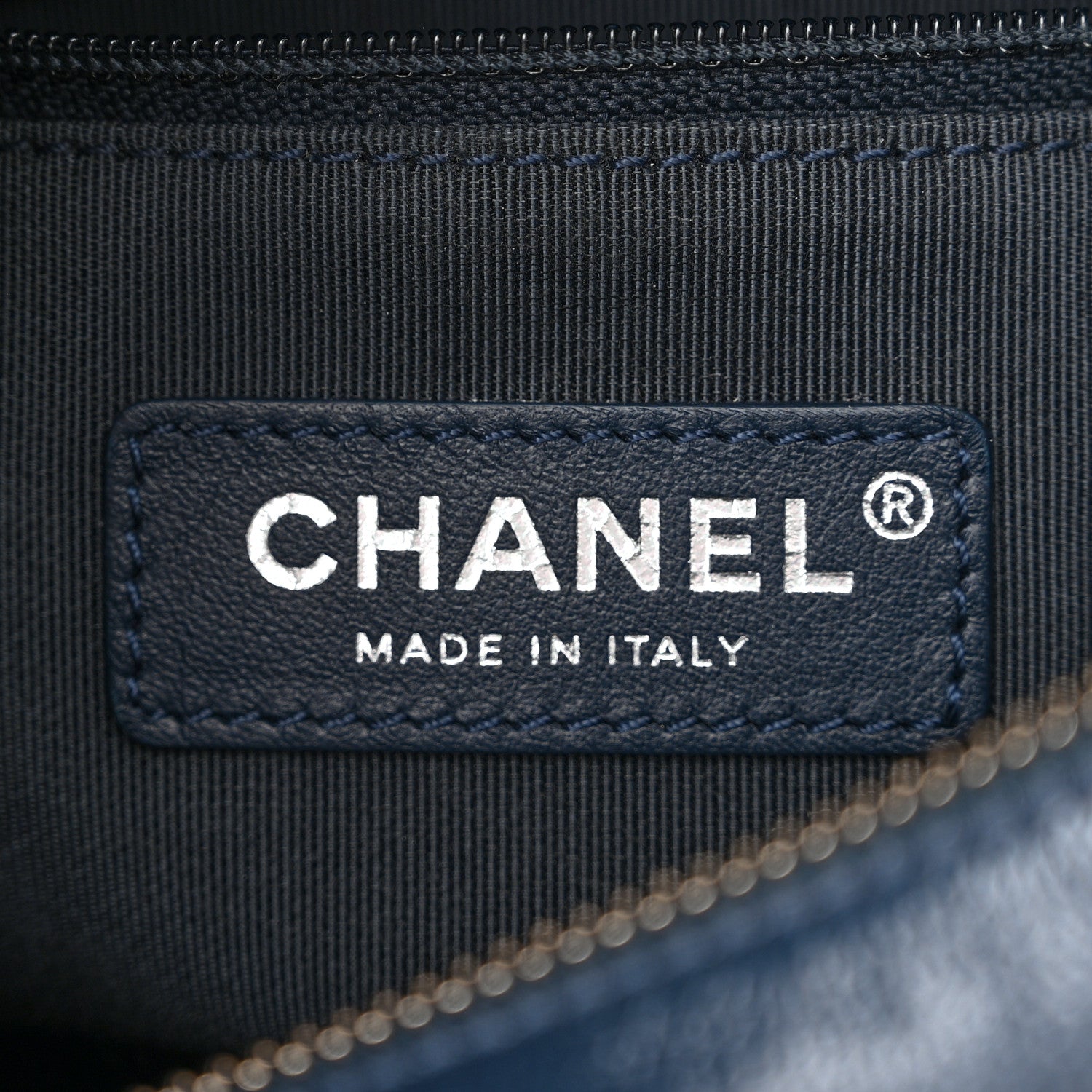 Chanel Tweed Calfskin Small Gabrielle Hobo Blue 6 of 10