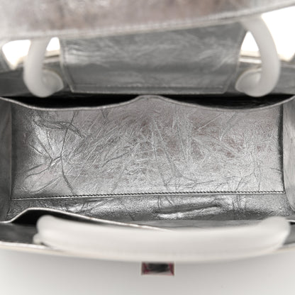 Christian Dior Metallic Calfskin Medium Diorever Flap Silver 5 of 16