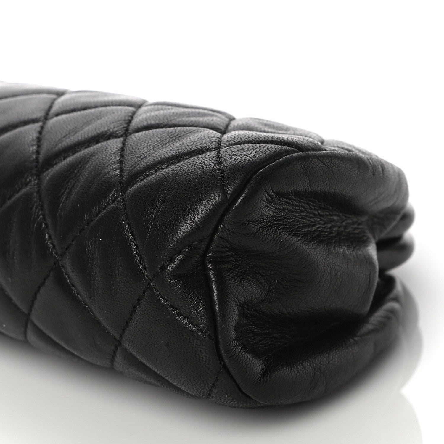 Chanel Lambskin Quilted Timeless Clutch Black 10 of 17