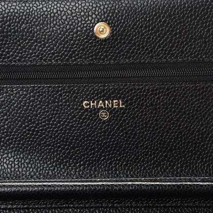 Chanel Caviar Quilted Wallet On Chain WOC Black 5 of 11