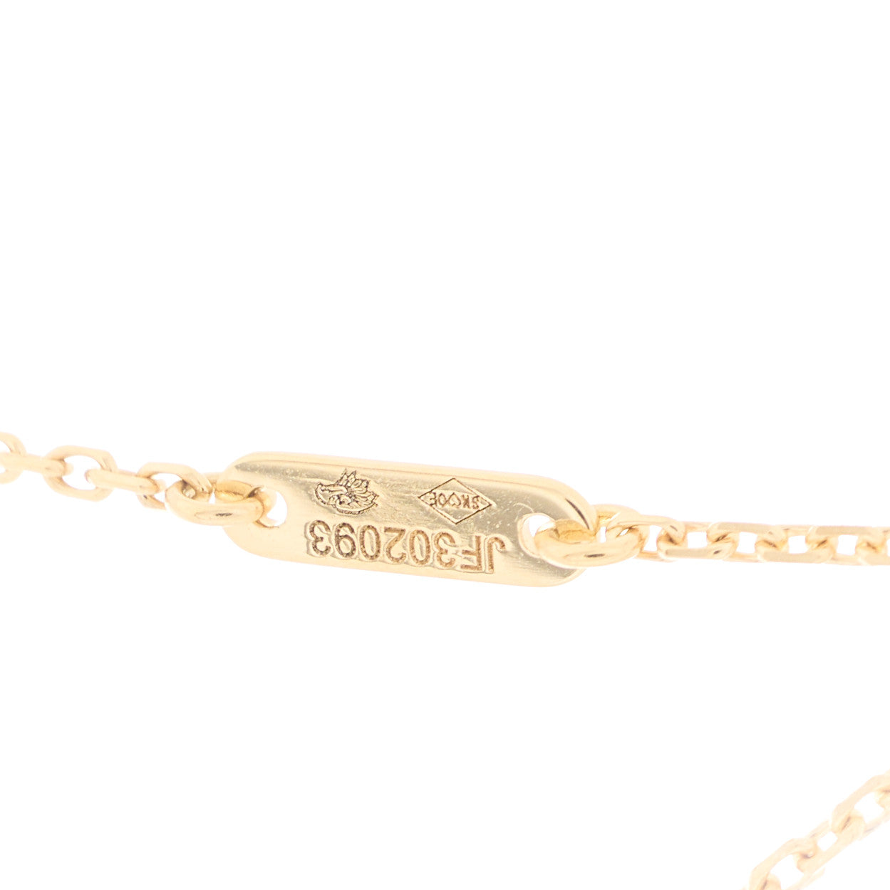 18K Yellow Gold Mother of Pearl Sweet Alhambra Pendant Necklace