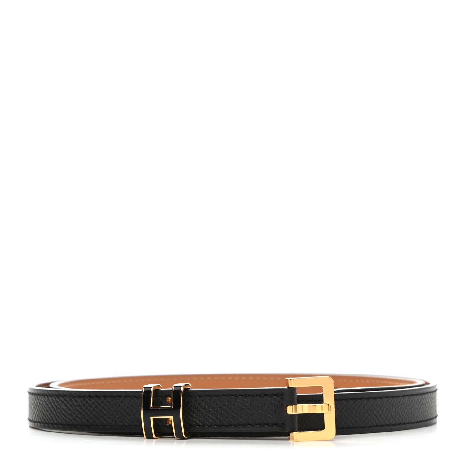 Hermes Epsom 15mm Pop H Belt 80 Black 1 of 7