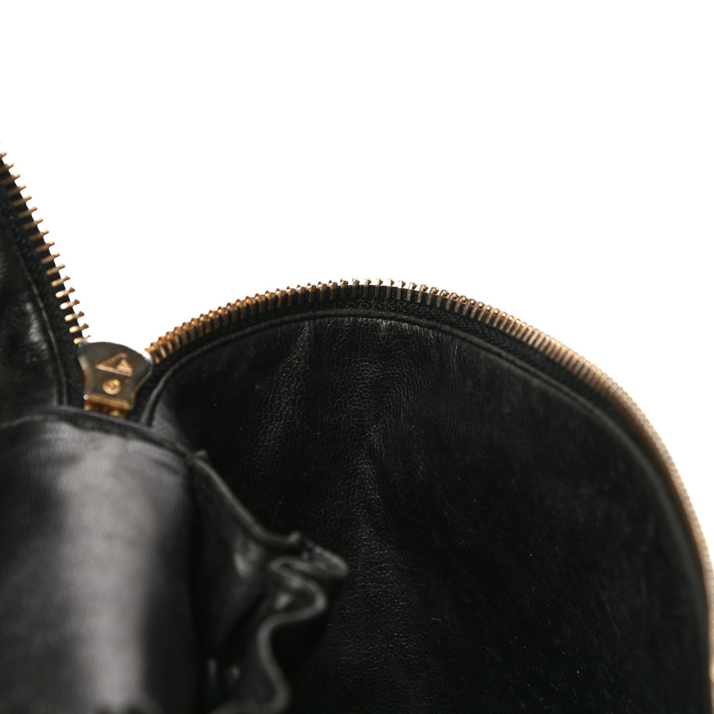Lambskin Vanity Cosmetic Case Black
