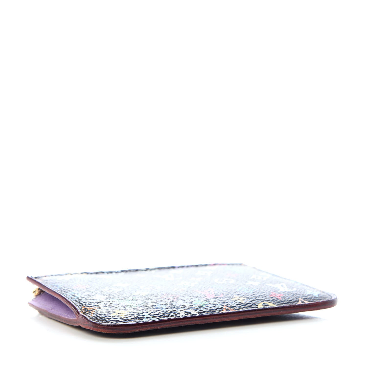 Louis Vuitton Monogram Multicolor Key Pouch Black Grenade 4 of 7