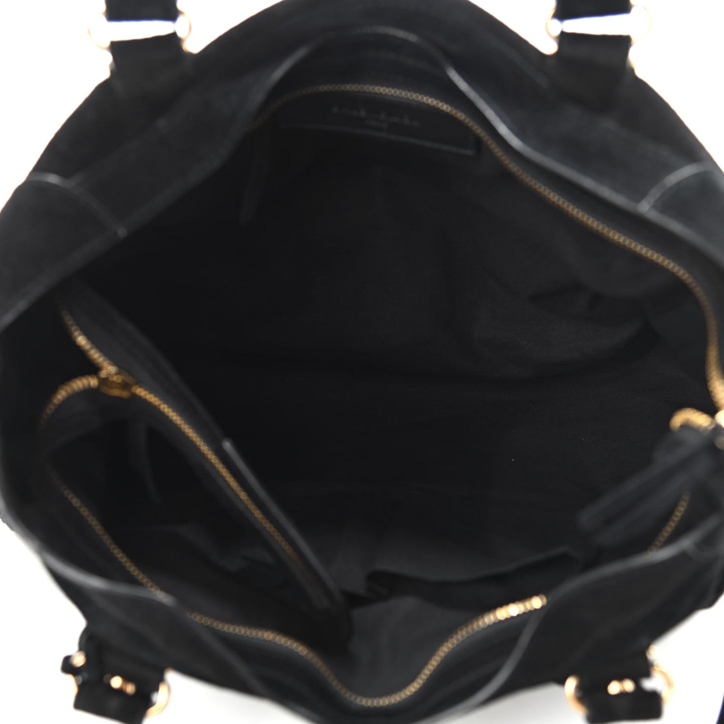 Baby Daim Gold Metallic Edge Hardware City Black