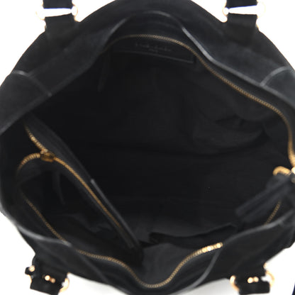 Balenciaga Baby Daim Gold Metallic Edge Hardware City Black 4 of 9
