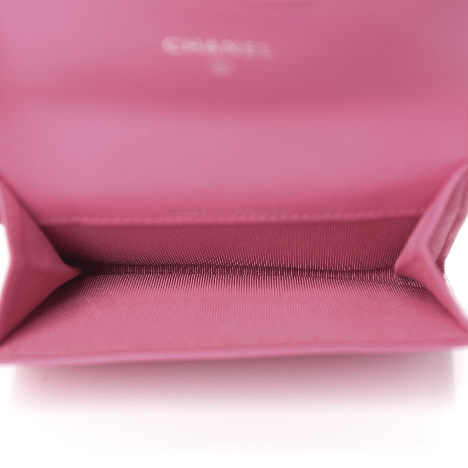 Chanel Lambskin Quilted Flap Card Holder Pink 5 of 9