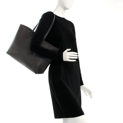 Saint Laurent Calfskin Large Shopping Tote Dark Anthracite 2 of 10