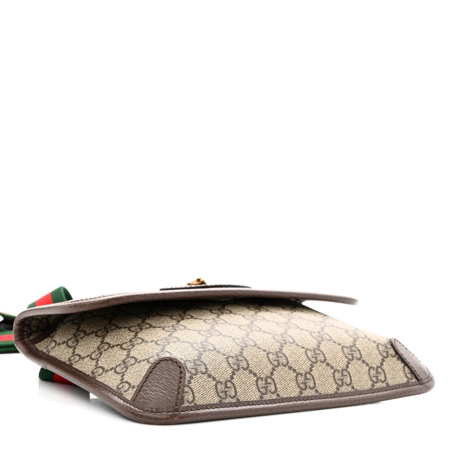 GG Supreme Monogram Neo Vintage Web Belt Bag Brown