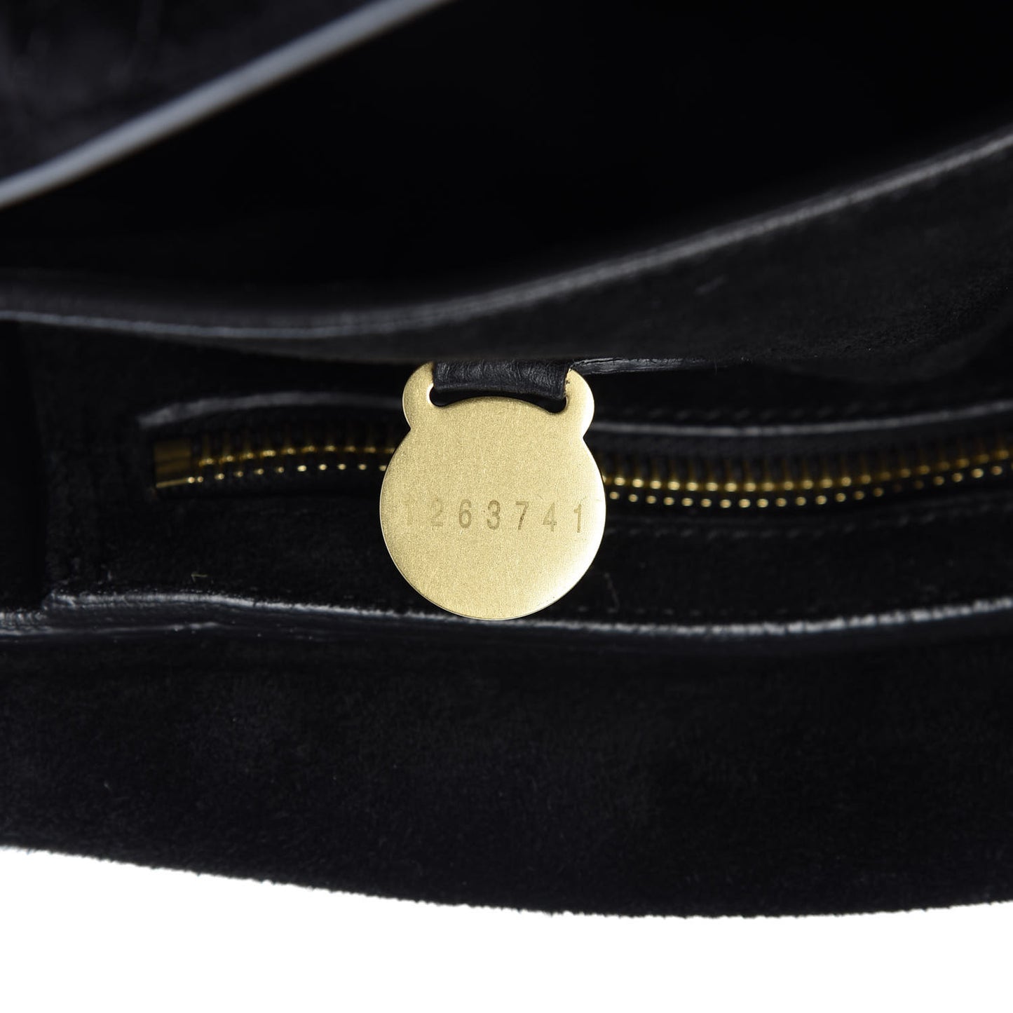 Crocodile Embossed Calfskin East West Bayswater Black