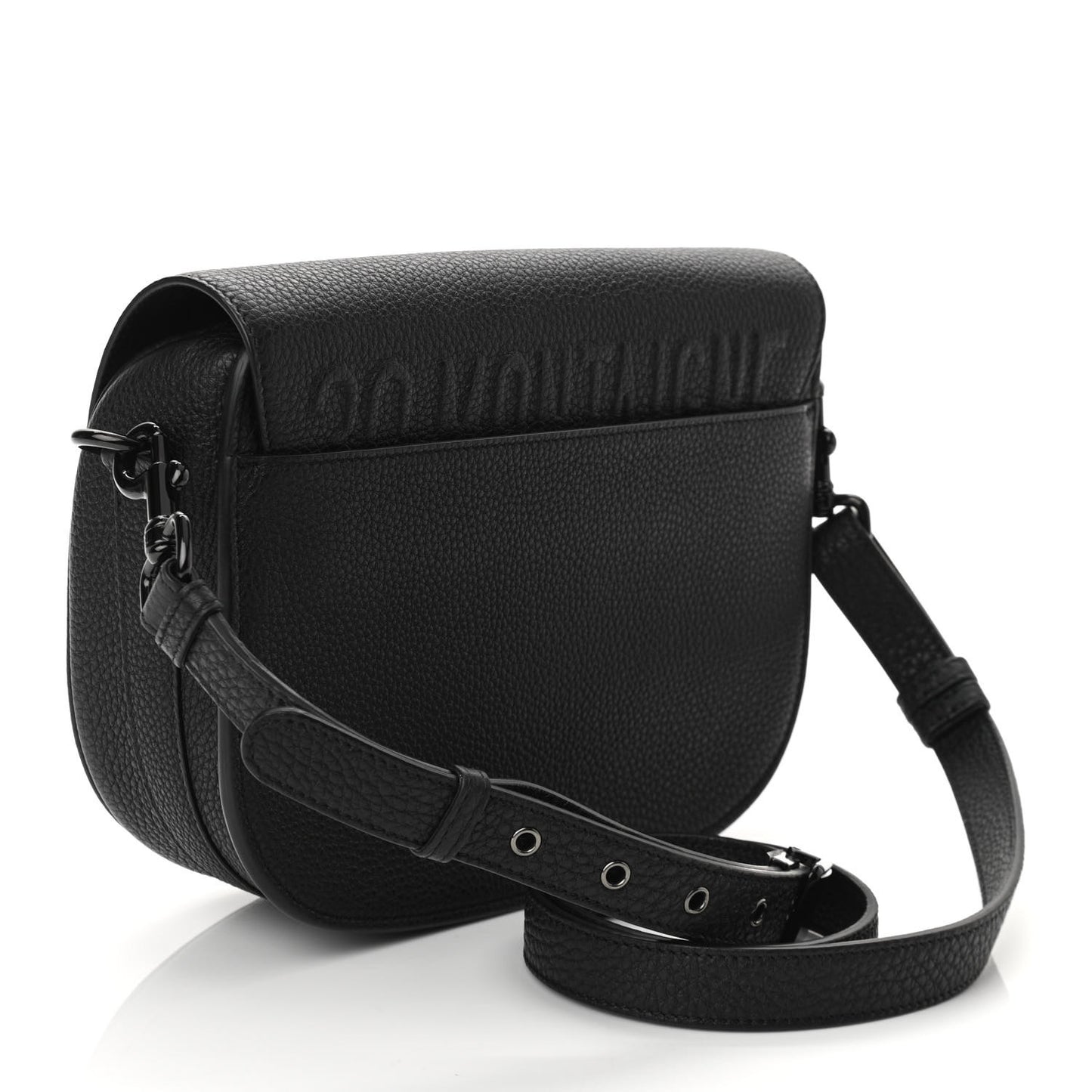 Grained Calfskin Medium Bobby Flap Black