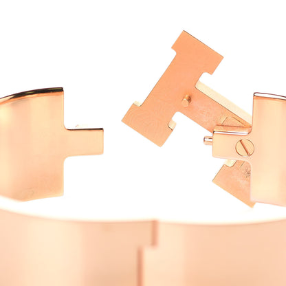 Hermes Enamel Wide Clic Clac H Bracelet PM Marron Glace 4 of 6