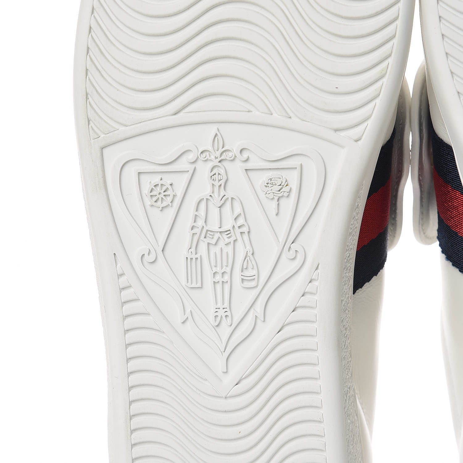 Gucci Calfskin Ayers Crystal Panther Embroidered Womens Ace Sneakers 39 White 5 of 9